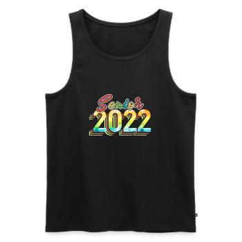 Senior 2022 Graduation Class - Men's Premium Organic Tank Top - black - Front - AI Model Male 178 light (178cm)