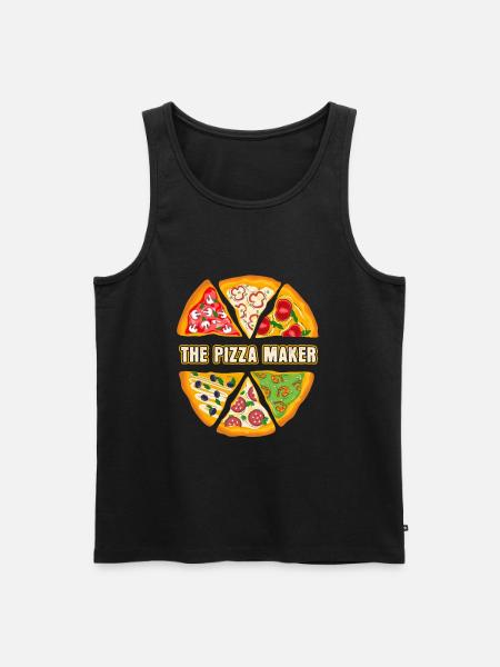 The Pizza Baker Pizza - Men's Premium Organic Tank Top - black