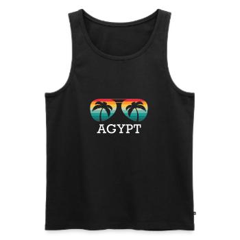 Ägypten Urlaub Reisen Sommer Sonne Souvenir - Männer Premium Bio Tank Top - Schwarz - Vorne - Michal (187cm)