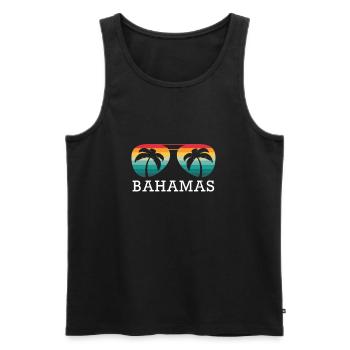Bahamas Reise Urlaub Reisen Sommer Sonne Souvenir - Männer Premium Bio Tank Top - Schwarz - Vorne - Michal (187cm)