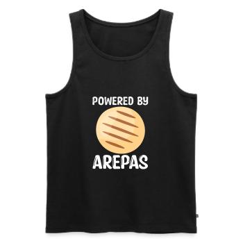 Arepas Venezuela Kolumbien Arepa Essen Geschenk - Männer Premium Bio Tank Top - Schwarz - Vorne - Michal (187cm)
