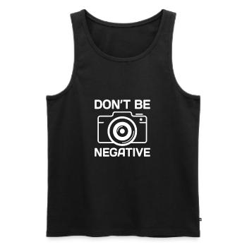Kamera Fotograf Spruch fotografieren Fotografie - Männer Premium Bio Tank Top - Schwarz - Vorne - Michal (187cm)