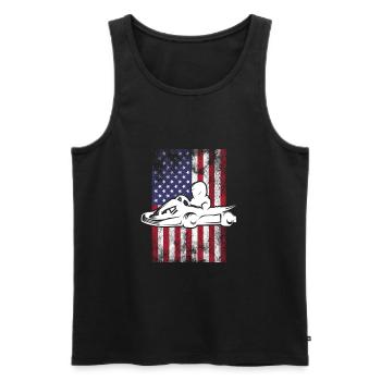 Go Kart fahren - Männer Premium Bio Tank Top - Schwarz - Vorne - AI Model Male 178 light (178cm)