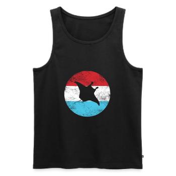 Stingray - Men's Premium Organic Tank Top - black - Front - AI Model Male 178 light (178cm)