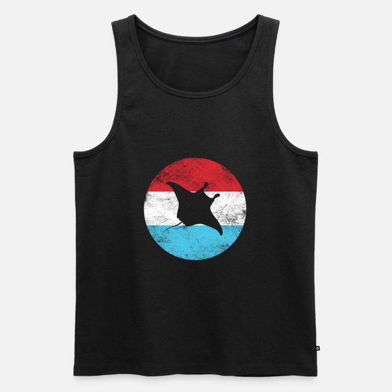 Stachelrochen - Männer Premium Bio Tank Top - Schwarz