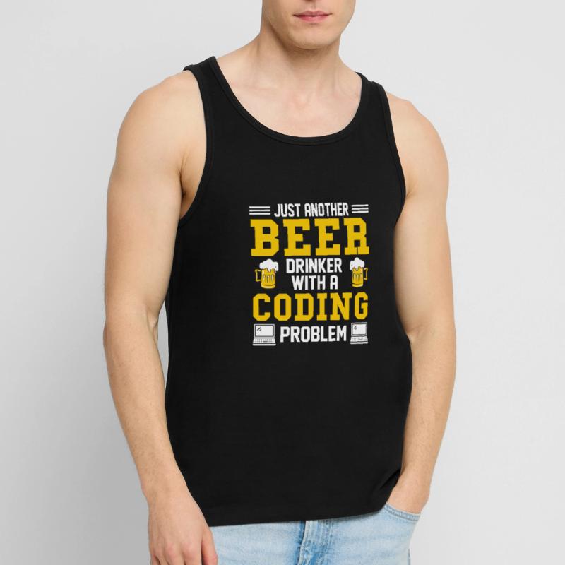Coding Beer Programmer Coder Développeur Débardeur bio Premium Homme