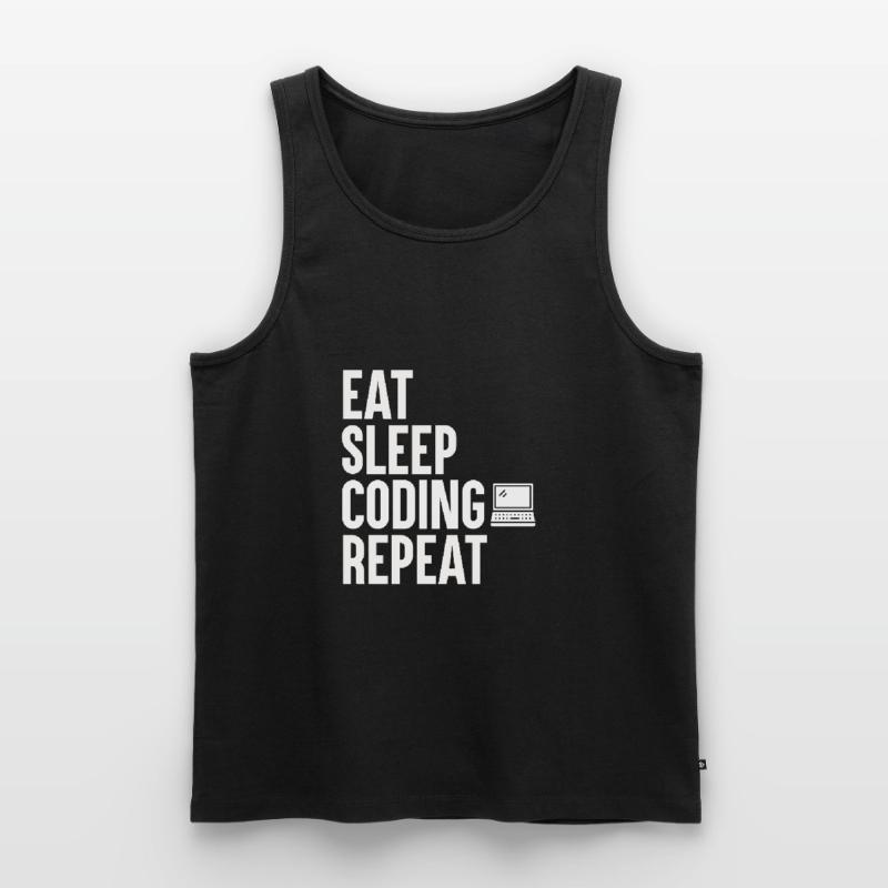 Coding Programmer Coder Software Developer Men's Premium Organic Tank Top