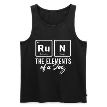 Chemistry Teacher Funny Periodic Table - Men's Premium Organic Tank Top - black - Front - Michal (187cm)