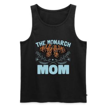 Die Monarch Mama - Männer Premium Bio Tank Top - Schwarz - Vorne - Michal (187cm)