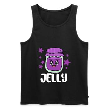 Erdnussbutter Peanut Butter Marmelade Geschenk - Männer Premium Bio Tank Top - Schwarz - Vorne - AI Model Male 178 light (178cm)