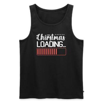 Weihnachten Loding Norweger Muster - Männer Premium Bio Tank Top - Schwarz - Vorne - Michal (187cm)