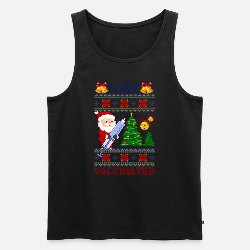 ICH WURDE GEIMPFT - Männer Premium Bio Tank Top - Schwarz