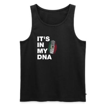 It's In My DNA Mexican Gift Mexico Flag - Men's Premium Organic Tank Top - black - Front - Michal (187cm)