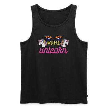 Licorne Einhorn - Débardeur bio Premium Homme - noir - Devant - Michal (187cm)