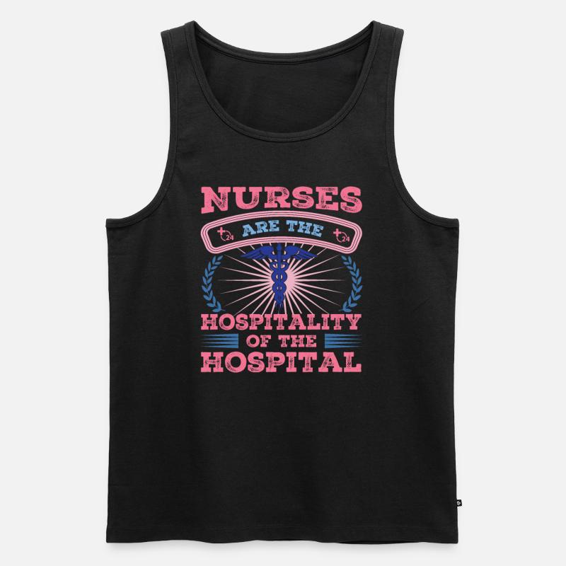 KRANKENSCHWESTER Pflegerin - Männer Premium Bio Tank Top - Schwarz