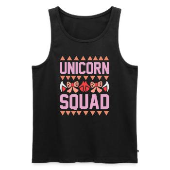 Escouade Licorne Licorne - Débardeur bio Premium Homme - noir - Devant - Michal (187cm)
