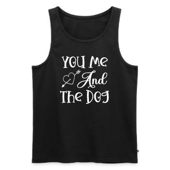 Du ich und der Hund - Männer Premium Bio Tank Top - Schwarz - Vorne - Michal (187cm)