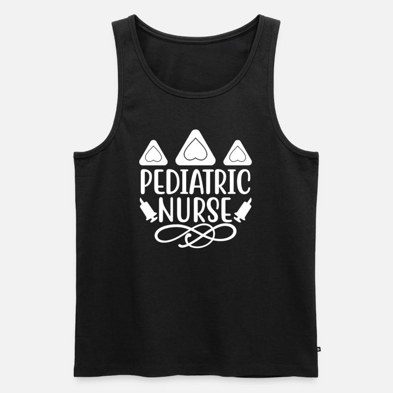 Kinderkrankenschwester - Männer Premium Bio Tank Top - Schwarz