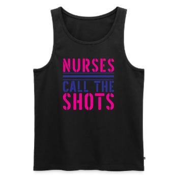 NURSE Nurse - Men's Premium Organic Tank Top - black - Front - AI Model Male 178 light (178cm)