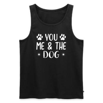 You I & the Dog - Men's Premium Organic Tank Top - black - Front - Michal (187cm)