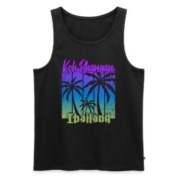 Koh Phangan Thailand - Männer Premium Bio Tank Top - Schwarz - Vorne - Michal (187cm)