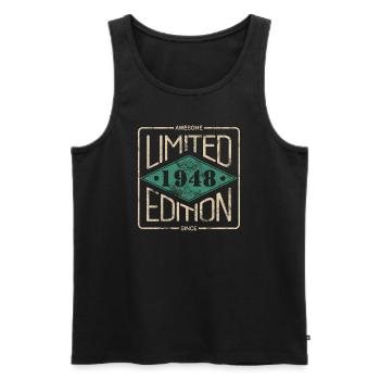 Awesome Since 1948 Retro Vintage Design - Men's Premium Organic Tank Top - black - Front - AI Model Male 178 light (178cm)
