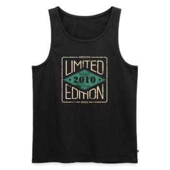 Awesome Since 2010 Retro Vintage Design - Men's Premium Organic Tank Top - black - Front - AI Model Male 178 light (178cm)