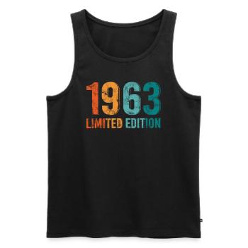 Edition Limitée Vintage 1963 Retro Vintage - Débardeur bio Premium Homme - noir - Devant - Michal (187cm)