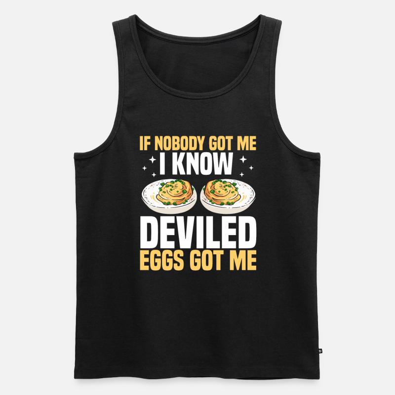 Gefüllte Eier - Männer Premium Bio Tank Top - Schwarz