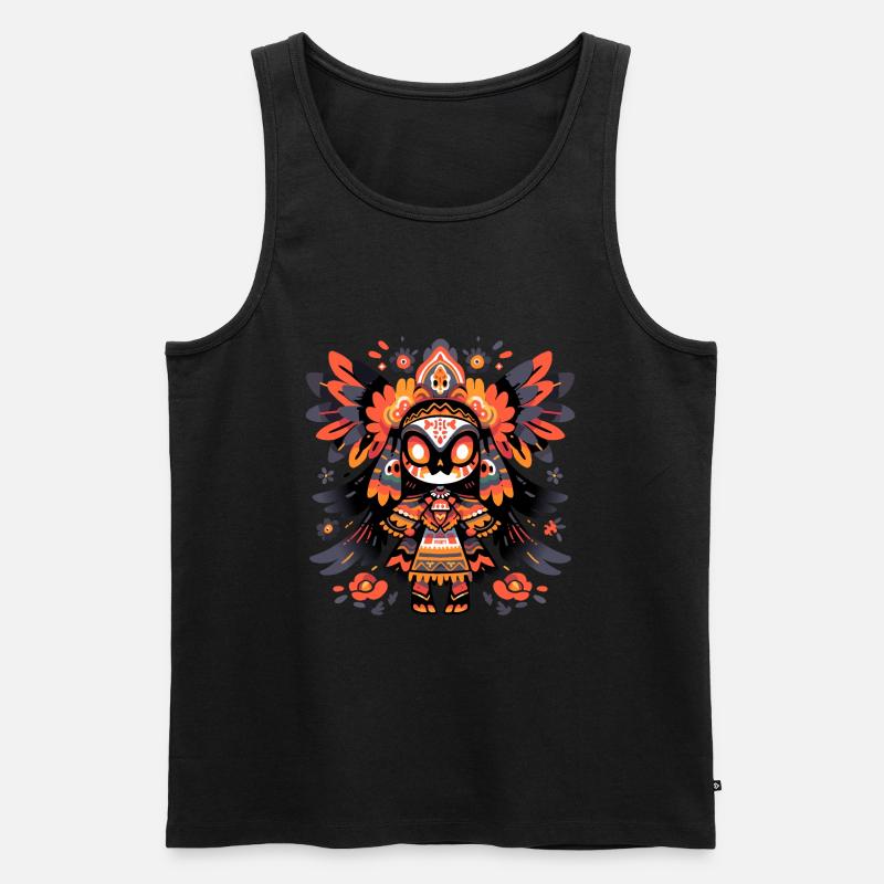 Mexican Indigen - Männer Premium Bio Tank Top - Schwarz
