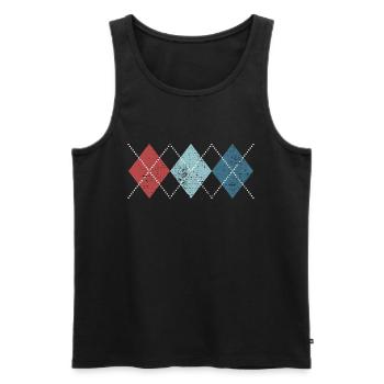 Rockabilly Retro Style - Men's Premium Organic Tank Top - black - Front - AI Model Male 178 light (178cm)