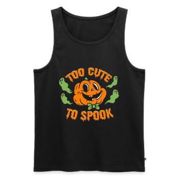 Zu süß, um Halloween-Kleinkindkürbis zu gruseln - Männer Premium Bio Tank Top - Schwarz - Vorne - AI Model Male 178 light (178cm)