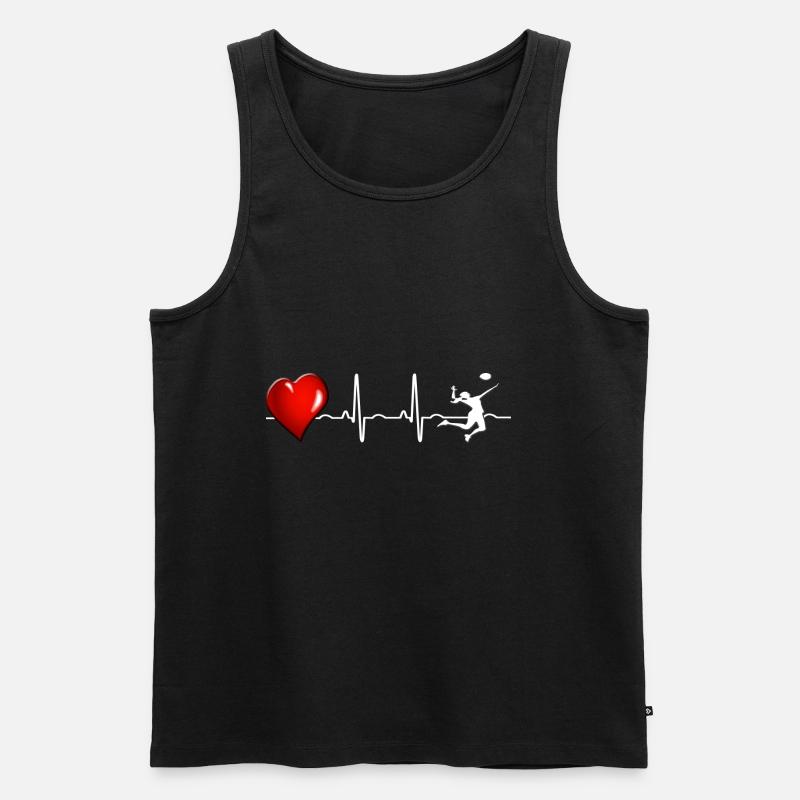 Volleyball - Männer Premium Bio Tank Top - Schwarz