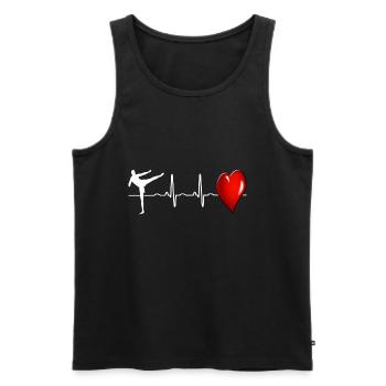 Kickboxen - Männer Premium Bio Tank Top - Schwarz - Vorne - Michal (187cm)