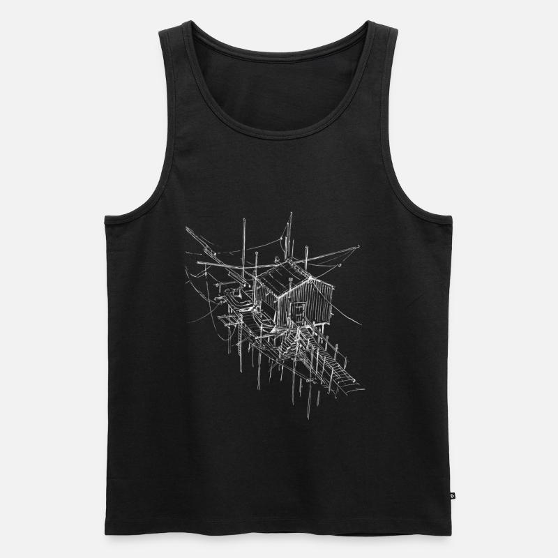 Trabucco Termoli / Molise SCHWARZ - Männer Premium Bio Tank Top - Schwarz