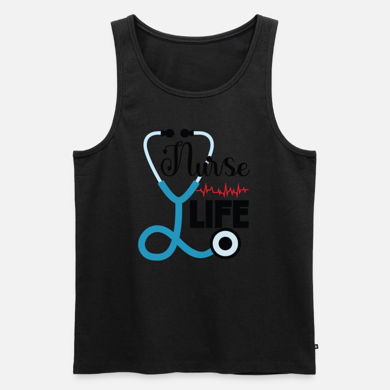 Krankenschwester Leben - Männer Premium Bio Tank Top - undefined