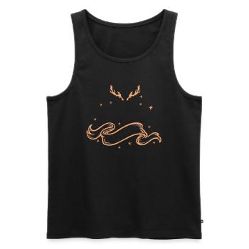 It's Christmas time - Men's Premium Organic Tank Top - black - Front - AI Model Male 178 light (178cm)