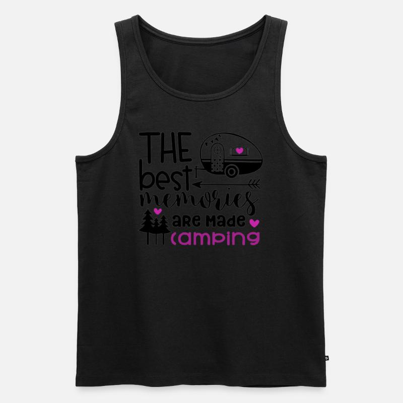 Camping Erinnerungen Wandershirt - Männer Premium Bio Tank Top - undefined