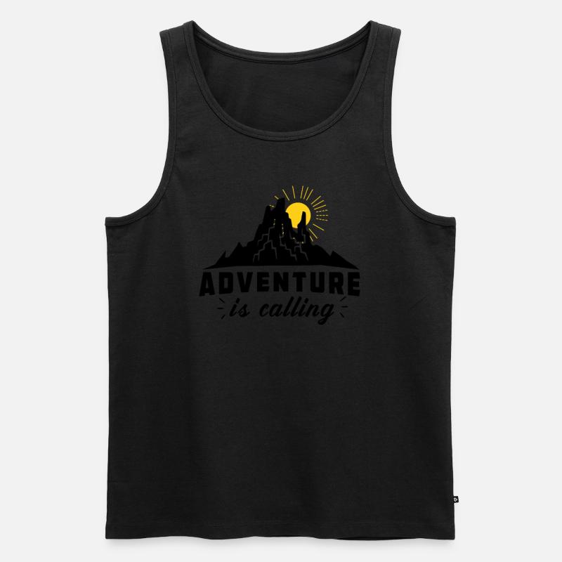 Das Abenteuer ruft - Männer Premium Bio Tank Top - undefined