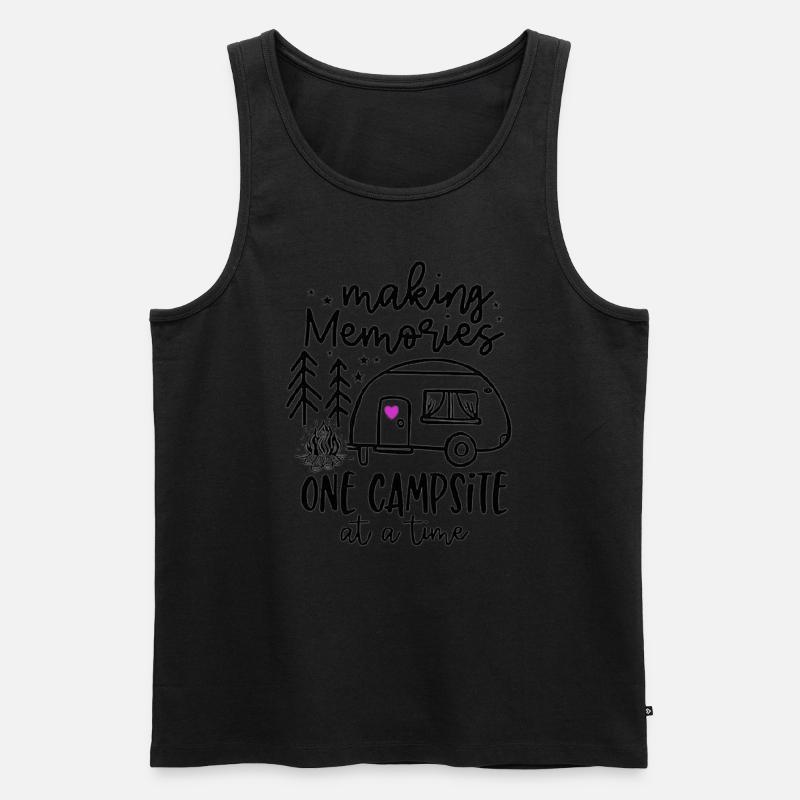 Camping Erinnerungen - Männer Premium Bio Tank Top - undefined