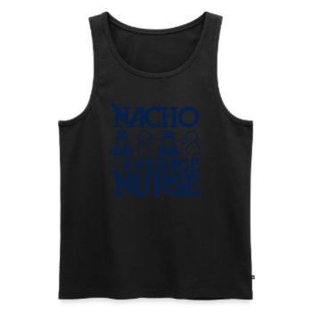 Nacho Average Nurse - Men's Premium Organic Tank Top - black - Front - AI Model Male 178 light (178cm)