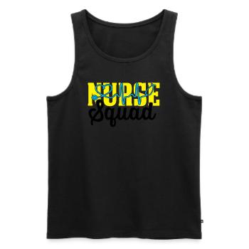 Nurse squad - Men's Premium Organic Tank Top - black - Front - Michal (187cm)