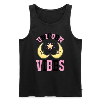 Unicorn Vibes Unicorn - Débardeur bio Premium Homme - noir - Devant - Michal (187cm)
