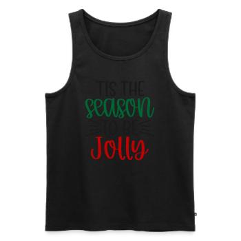 Horrible Noël pour être de joyeux Norvégiens - Débardeur bio Premium Homme - noir - Devant - Michal (187cm)