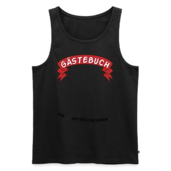 Guestbook My 16th Birthday Gift Idea - Men's Premium Organic Tank Top - black - Front - Michal (187cm)