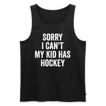 Hockey Parent Hockey Mom Dad Funny - Men's Premium Organic Tank Top - black - Front - Michal (187cm)