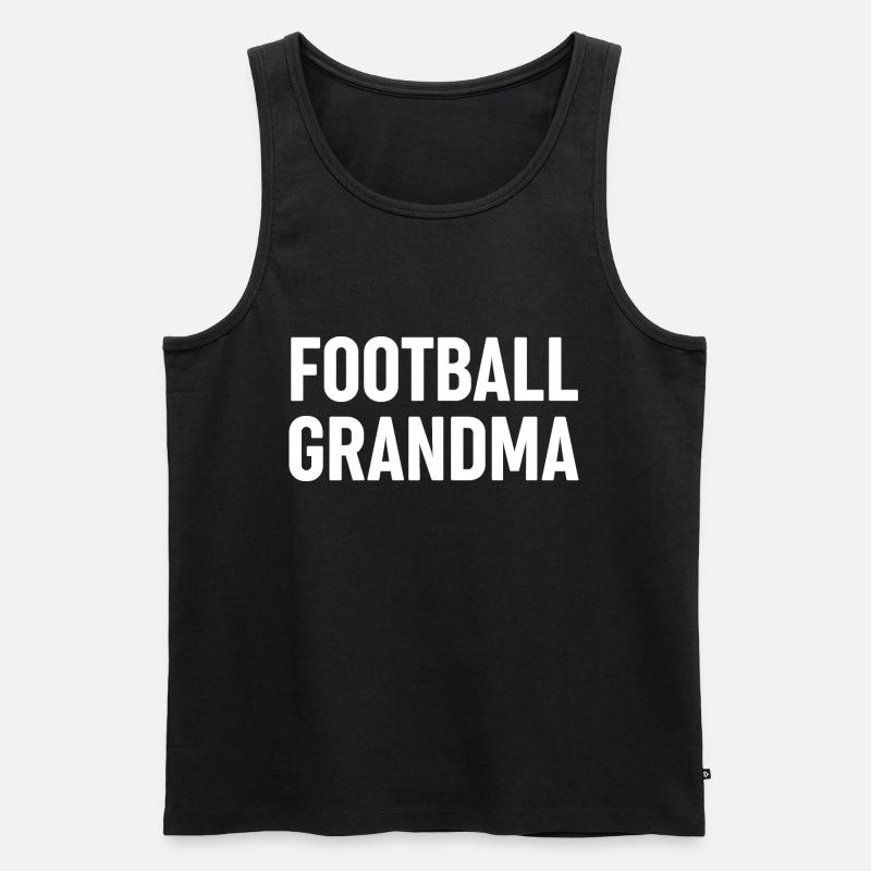 Fußball-Oma - Männer Premium Bio Tank Top - Schwarz