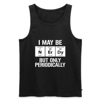 Chemistry Periodic Table - Men's Premium Organic Tank Top - black - Front - Michal (187cm)