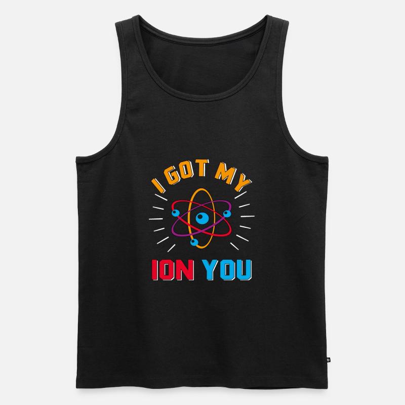 Atome Atom Molekuel - Männer Premium Bio Tank Top - Schwarz