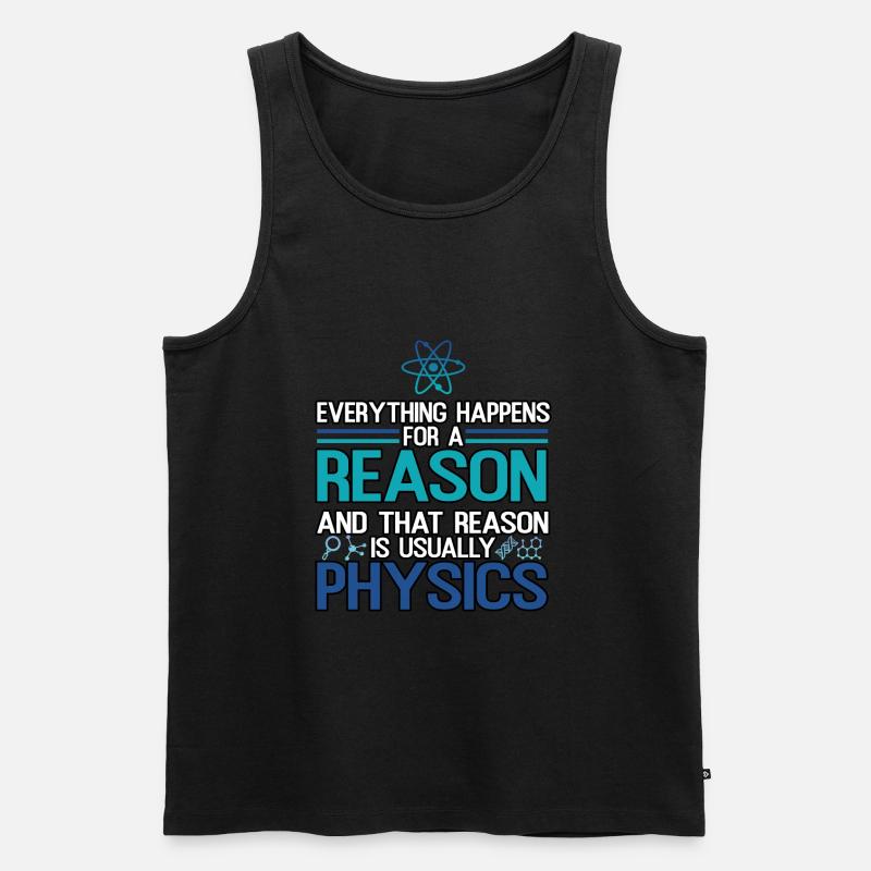 Physik - Männer Premium Bio Tank Top - Schwarz